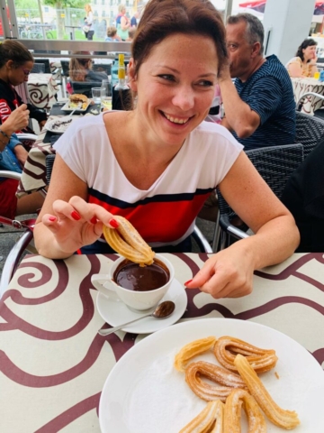 churros con chocolate